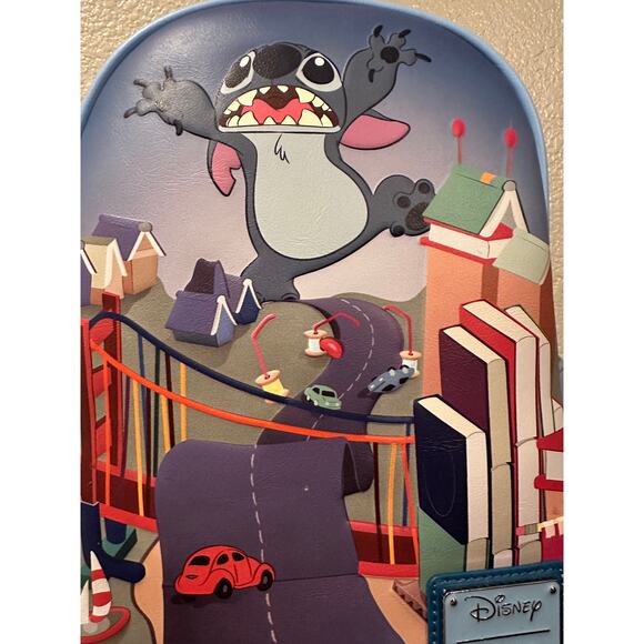 NWOT Loungefly Disney Lilo & Stitch Badness Level Mini Backpack - Picture 2 of 8